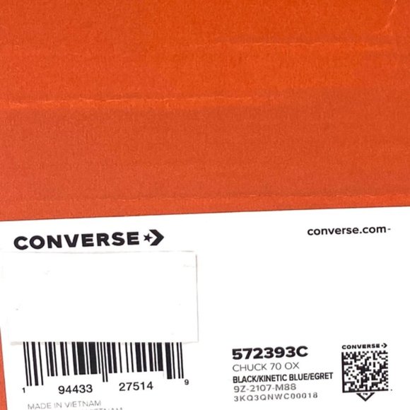 💖MEGA SALE💖Converse Chuck 70 OX Pattern Low Top Black Animal Women's 572393C - Picture 10 of 10